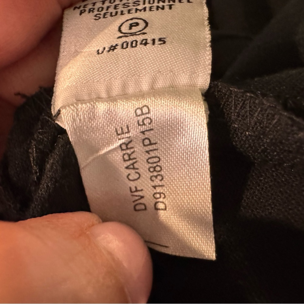 Women’s Diane Von Furstenberg Carrie Classic Black Mini Dress Quiet Luxury - Picture 5 of 7